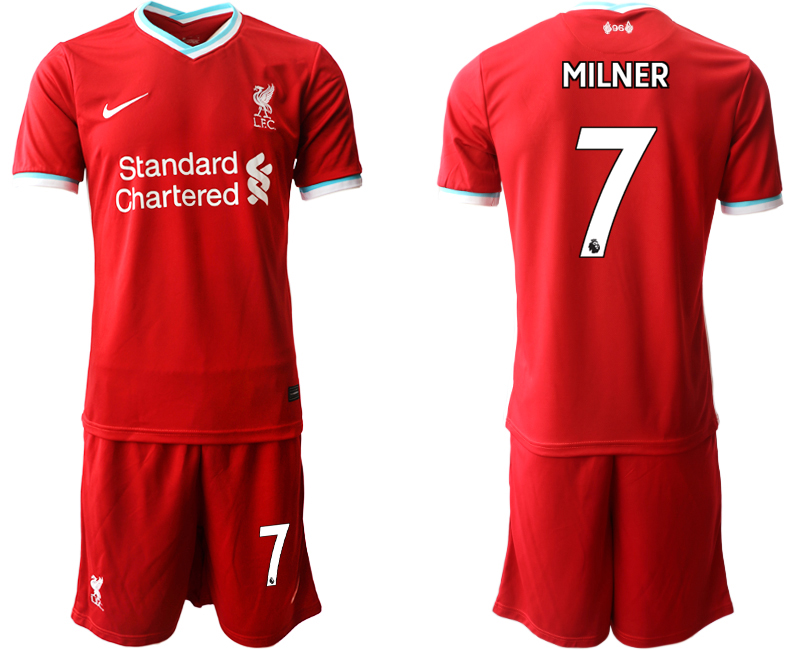 Men 2020-2021 club Liverpool home #7 red Soccer Jerseys->liverpool jersey->Soccer Club Jersey